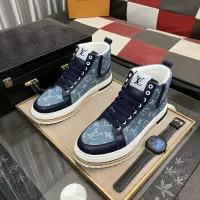 Cheap Louis Vuitton High Tops Shoes For Men #1273796 Replica Wholesale [$80.00 USD] [ITEM#1273796] on Replica Louis Vuitton High Tops Shoes