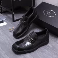 Cheap Prada Leather Shoes For Men #1274396 Replica Wholesale [$96.00 USD] [ITEM#1274396] on Replica Prada Leather Shoes