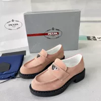 Cheap Prada Leather Shoes For Women #1274397 Replica Wholesale [$98.00 USD] [ITEM#1274397] on Replica Prada Leather Shoes