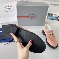 Cheap Prada Leather Shoes For Women #1274397 Replica Wholesale [$98.00 USD] [ITEM#1274397] on Replica Prada Leather Shoes