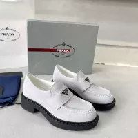 Cheap Prada Leather Shoes For Women #1274398 Replica Wholesale [$98.00 USD] [ITEM#1274398] on Replica Prada Leather Shoes