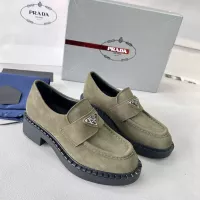 Cheap Prada Leather Shoes For Women #1274404 Replica Wholesale [$98.00 USD] [ITEM#1274404] on Replica Prada Leather Shoes