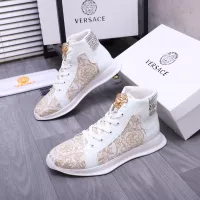 Cheap Versace High Tops Shoes For Women #1274448 Replica Wholesale [$76.00 USD] [ITEM#1274448] on Replica Versace High Tops Shoes