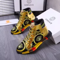 Cheap Versace High Tops Shoes For Women #1274452 Replica Wholesale [$76.00 USD] [ITEM#1274452] on Replica Versace High Tops Shoes