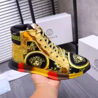 Cheap Versace High Tops Shoes For Women #1274452 Replica Wholesale [$76.00 USD] [ITEM#1274452] on Replica Versace High Tops Shoes