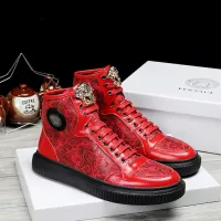 Cheap Versace High Tops Shoes For Men #1274972 Replica Wholesale [$76.00 USD] [ITEM#1274972] on Replica Versace High Tops Shoes