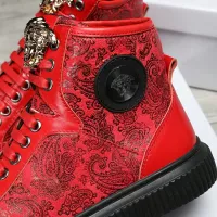 Cheap Versace High Tops Shoes For Men #1274972 Replica Wholesale [$76.00 USD] [ITEM#1274972] on Replica Versace High Tops Shoes