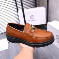 Cheap Versace Leather Shoes For Men #1275016 Replica Wholesale [$88.00 USD] [ITEM#1275016] on Replica Versace Leather Shoes