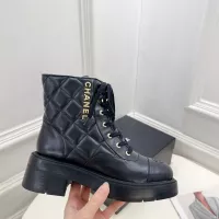 Cheap Chanel Boots For Women #1275179 Replica Wholesale [$135.00 USD] [ITEM#1275179] on Replica Chanel Boots