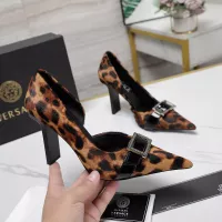 Cheap Versace High-Heeled Shoes For Women #1275359 Replica Wholesale [$118.00 USD] [ITEM#1275359] on Replica Versace High-Heeled Shoes