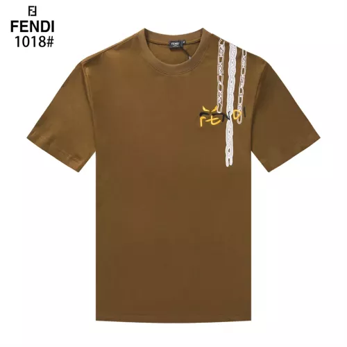 Cheap Fendi T-Shirts Short Sleeved For Unisex #1277207 Replica Wholesale [$29.00 USD] [ITEM#1277207] on Replica Fendi T-Shirts