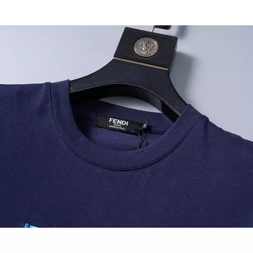 Cheap Fendi T-Shirts Short Sleeved For Men #1277633 Replica Wholesale [$25.00 USD] [ITEM#1277633] on Replica Fendi T-Shirts