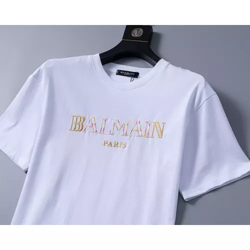 Cheap Balmain T-Shirts Short Sleeved For Men #1277643 Replica Wholesale [$25.00 USD] [ITEM#1277643] on Replica Balmain T-Shirts