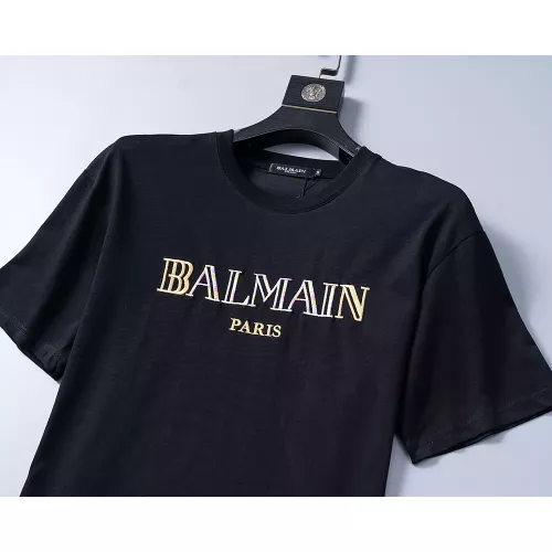 Cheap Balmain T-Shirts Short Sleeved For Men #1277644 Replica Wholesale [$25.00 USD] [ITEM#1277644] on Replica Balmain T-Shirts