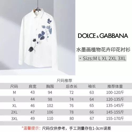 Cheap Dolce &amp; Gabbana D&amp;G Shirts Long Sleeved For Men #1277828 Replica Wholesale [$60.00 USD] [ITEM#1277828] on Replica Dolce &amp; Gabbana D&amp;G Shirts