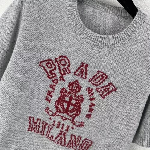 Cheap Prada Sweater Short Sleeved For Women #1279498 Replica Wholesale [$80.00 USD] [ITEM#1279498] on Replica Prada Sweater