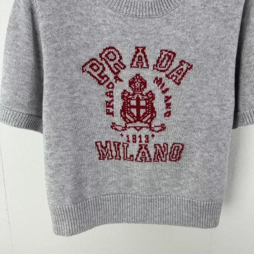 Cheap Prada Sweater Short Sleeved For Women #1279498 Replica Wholesale [$80.00 USD] [ITEM#1279498] on Replica Prada Sweater