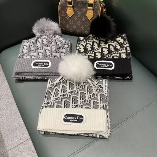 Cheap Christian Dior Hat and Scarf Set #1279858 Replica Wholesale [$60.00 USD] [ITEM#1279858] on Replica Christian Dior Hat and Scarf and Glove Set