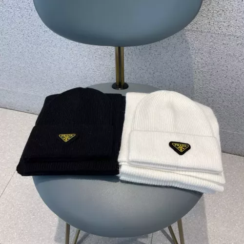 Cheap Prada Hat and Scarf Set #1279937 Replica Wholesale [$52.00 USD] [ITEM#1279937] on Replica Prada Hat and Scarf and Glove Set