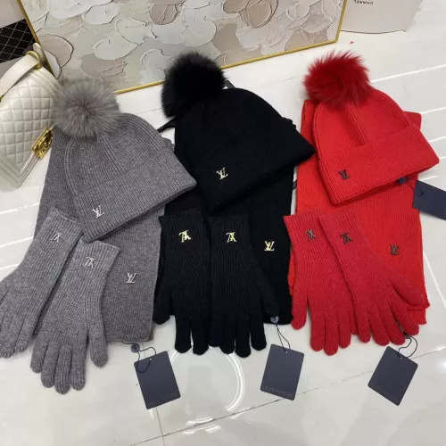 Cheap Louis Vuitton LV Hat and Scarf and Glove Set #1279968 Replica Wholesale [$48.00 USD] [ITEM#1279968] on Replica Louis Vuitton LV Hat and Scarf and Glove Set