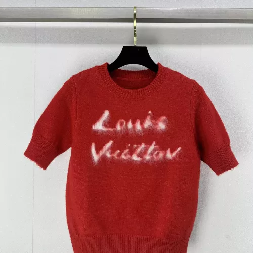 Cheap Louis Vuitton LV Sweaters Short Sleeved For Women #1280009 Replica Wholesale [$80.00 USD] [ITEM#1280009] on Replica Louis Vuitton LV Sweaters