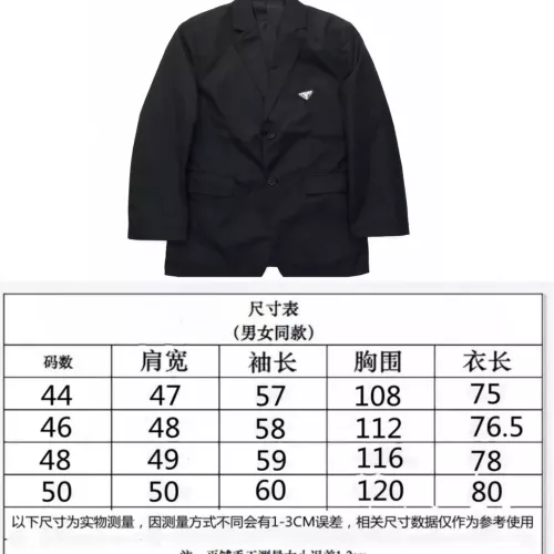 Cheap Prada Jackets Long Sleeved For Unisex #1280264 Replica Wholesale [$92.00 USD] [ITEM#1280264] on Replica Prada Jackets