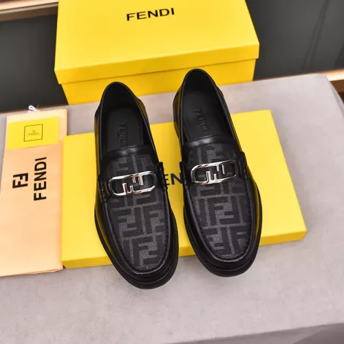 Cheap Fendi Leather Shoes For Men #1284240 Replica Wholesale [$92.00 USD] [ITEM#1284240] on Replica Fendi Leather Shoes