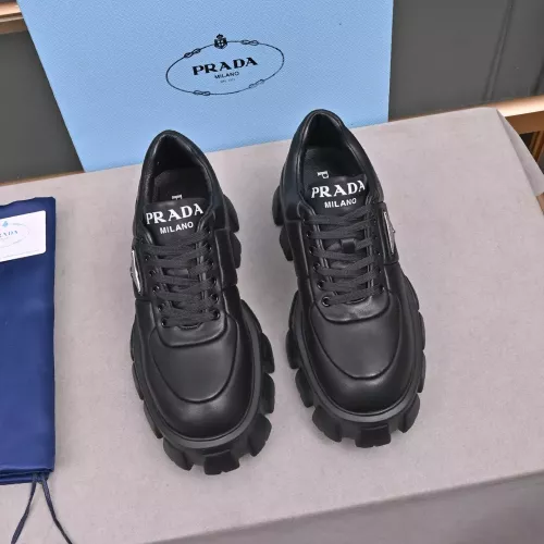 Cheap Prada Leather Shoes For Men #1284436 Replica Wholesale [$100.00 USD] [ITEM#1284436] on Replica Prada Leather Shoes