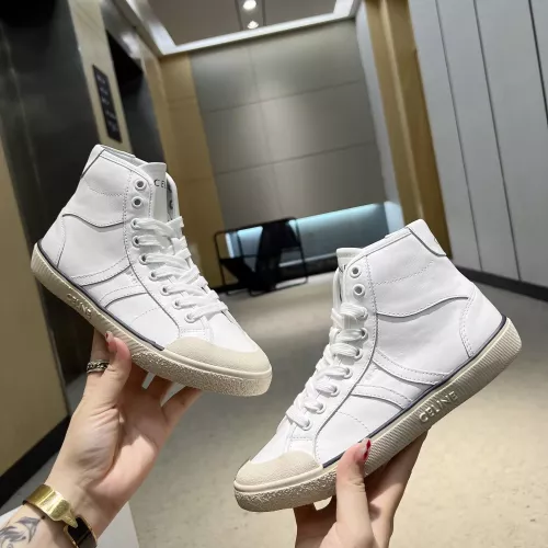 Cheap Celine High Top Shoes For Women #1284606 Replica Wholesale [$98.00 USD] [ITEM#1284606] on Replica Celine High Top Shoes