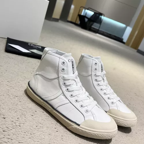 Cheap Celine High Top Shoes For Women #1284606 Replica Wholesale [$98.00 USD] [ITEM#1284606] on Replica Celine High Top Shoes