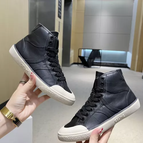 Cheap Celine High Top Shoes For Women #1284608 Replica Wholesale [$98.00 USD] [ITEM#1284608] on Replica Celine High Top Shoes