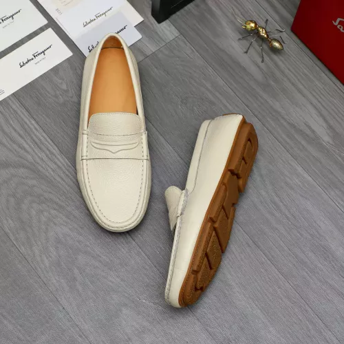 Cheap Salvatore Ferragamo Leather Shoes For Men #1284737 Replica Wholesale [$68.00 USD] [ITEM#1284737] on Replica Salvatore Ferragamo Leather Shoes