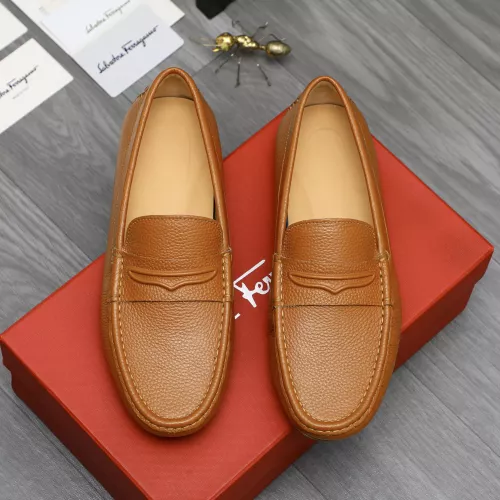 Cheap Salvatore Ferragamo Leather Shoes For Men #1284739 Replica Wholesale [$68.00 USD] [ITEM#1284739] on Replica Salvatore Ferragamo Leather Shoes