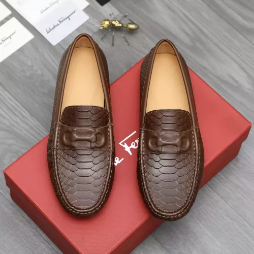 Cheap Salvatore Ferragamo Leather Shoes For Men #1284752 Replica Wholesale [$68.00 USD] [ITEM#1284752] on Replica Salvatore Ferragamo Leather Shoes