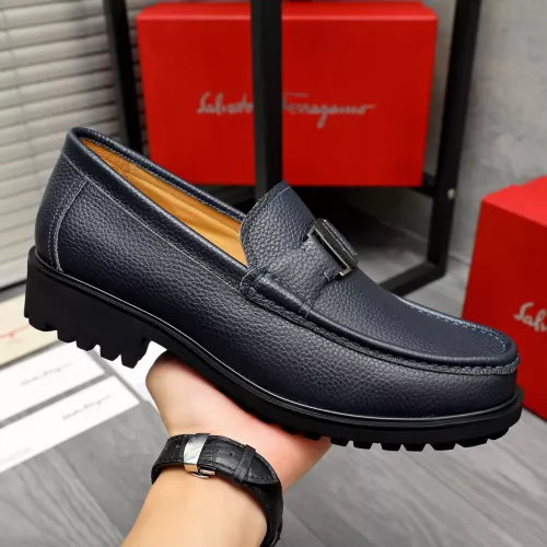 Cheap Salvatore Ferragamo Leather Shoes For Men #1284767 Replica Wholesale [$88.00 USD] [ITEM#1284767] on Replica Salvatore Ferragamo Leather Shoes