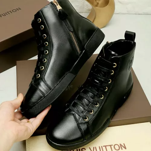 Cheap Louis Vuitton High Tops Shoes For Men #1285095 Replica Wholesale [$76.00 USD] [ITEM#1285095] on Replica Louis Vuitton High Tops Shoes