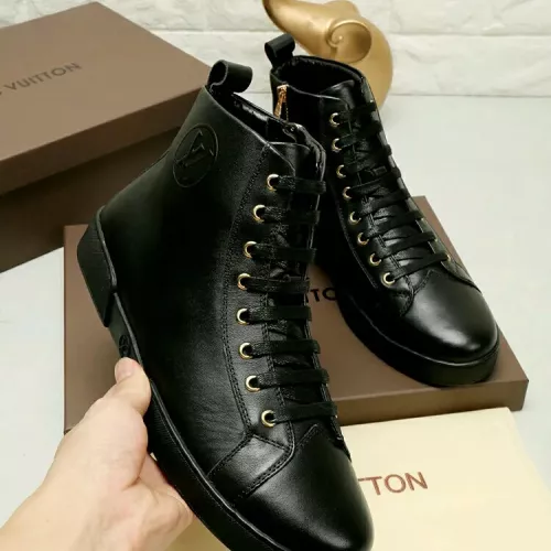 Cheap Louis Vuitton High Tops Shoes For Men #1285095 Replica Wholesale [$76.00 USD] [ITEM#1285095] on Replica Louis Vuitton High Tops Shoes