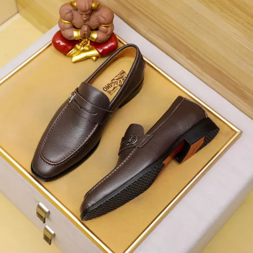 Cheap Salvatore Ferragamo Leather Shoes For Men #1285173 Replica Wholesale [$85.00 USD] [ITEM#1285173] on Replica Salvatore Ferragamo Leather Shoes