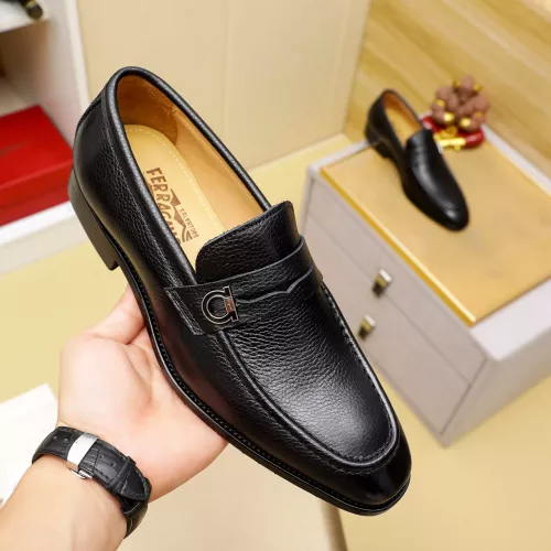 Cheap Salvatore Ferragamo Leather Shoes For Men #1285174 Replica Wholesale [$85.00 USD] [ITEM#1285174] on Replica Salvatore Ferragamo Leather Shoes