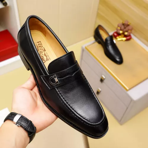 Cheap Salvatore Ferragamo Leather Shoes For Men #1285175 Replica Wholesale [$85.00 USD] [ITEM#1285175] on Replica Salvatore Ferragamo Leather Shoes