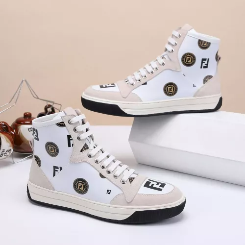 Cheap Fendi High Tops Casual Shoes For Men #1285253 Replica Wholesale [$80.00 USD] [ITEM#1285253] on Replica Fendi High Tops Casual Shoes