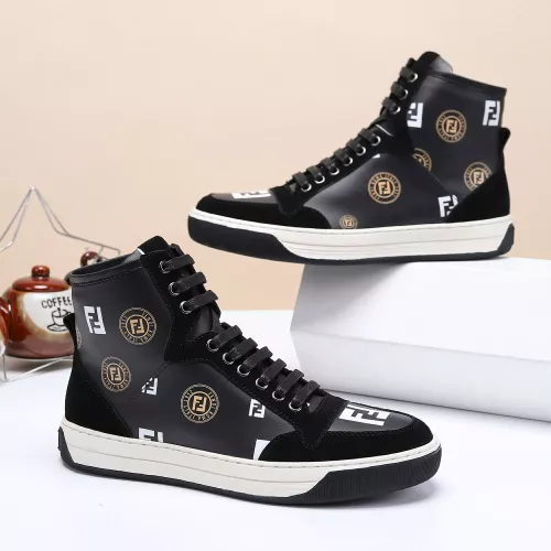 Cheap Fendi High Tops Casual Shoes For Men #1285254 Replica Wholesale [$80.00 USD] [ITEM#1285254] on Replica Fendi High Tops Casual Shoes