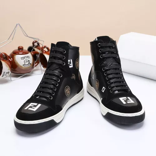 Cheap Fendi High Tops Casual Shoes For Men #1285254 Replica Wholesale [$80.00 USD] [ITEM#1285254] on Replica Fendi High Tops Casual Shoes