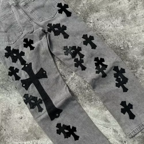 Cheap Chrome Hearts Jeans For Unisex #1285262 Replica Wholesale [$68.00 USD] [ITEM#1285262] on Replica Chrome Hearts Jeans