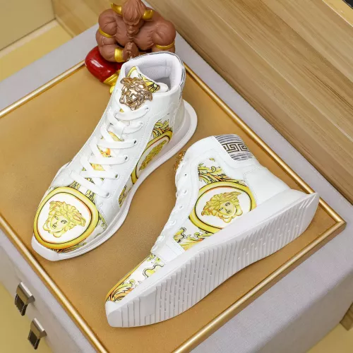 Cheap Versace High Tops Shoes For Men #1285288 Replica Wholesale [$76.00 USD] [ITEM#1285288] on Replica Versace High Tops Shoes