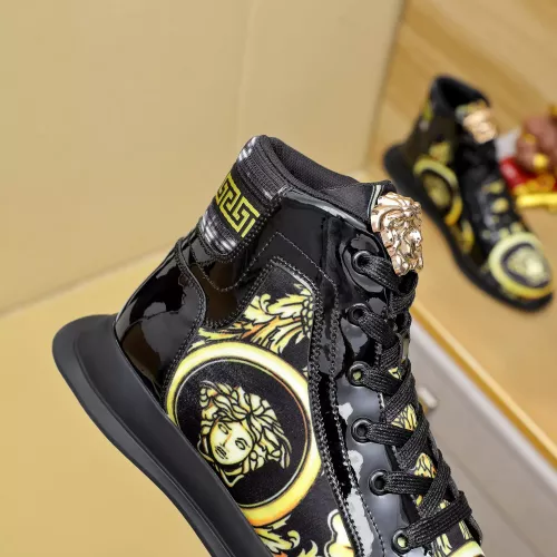 Cheap Versace High Tops Shoes For Men #1285289 Replica Wholesale [$76.00 USD] [ITEM#1285289] on Replica Versace High Tops Shoes