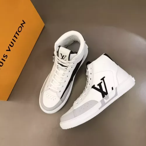 Cheap Louis Vuitton High Tops Shoes For Men #1285354 Replica Wholesale [$76.00 USD] [ITEM#1285354] on Replica Louis Vuitton High Tops Shoes