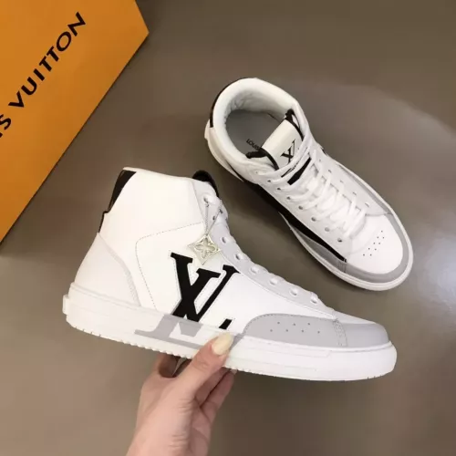 Cheap Louis Vuitton High Tops Shoes For Men #1285354 Replica Wholesale [$76.00 USD] [ITEM#1285354] on Replica Louis Vuitton High Tops Shoes