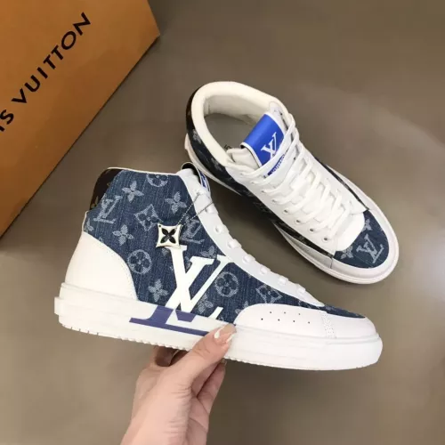 Cheap Louis Vuitton High Tops Shoes For Men #1285355 Replica Wholesale [$76.00 USD] [ITEM#1285355] on Replica Louis Vuitton High Tops Shoes