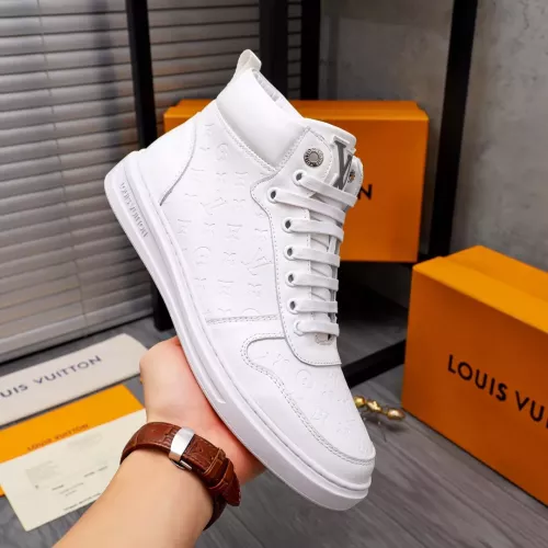 Cheap Louis Vuitton High Tops Shoes For Men #1285434 Replica Wholesale [$72.00 USD] [ITEM#1285434] on Replica Louis Vuitton High Tops Shoes